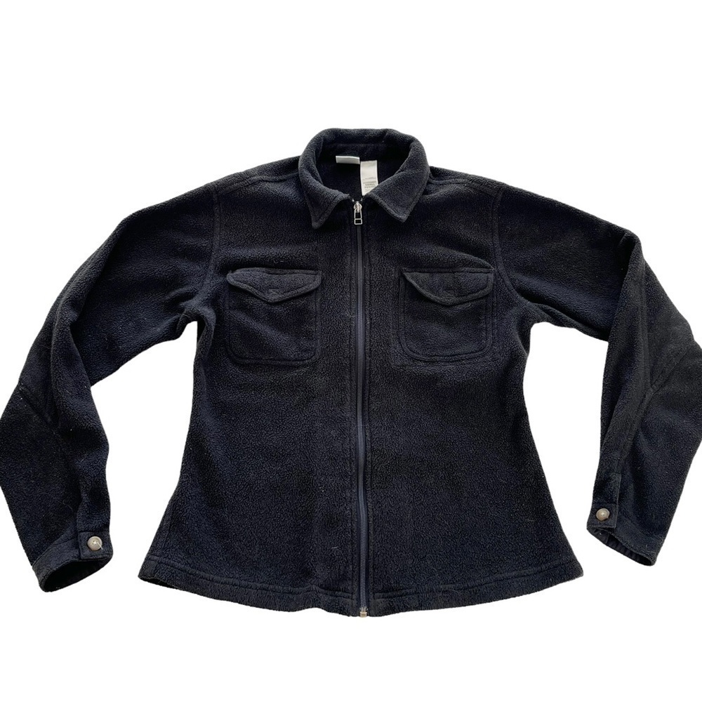 The North Face Women’s Size Small Petite Full Zip Black Polartec Jacket - Picture 11 of 11